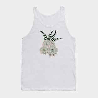 Succulent Flowers Tank Top